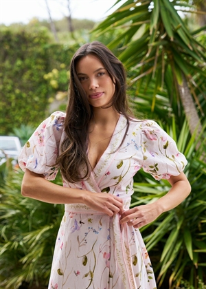 Clarine flower kjole Off white Neo Noir 